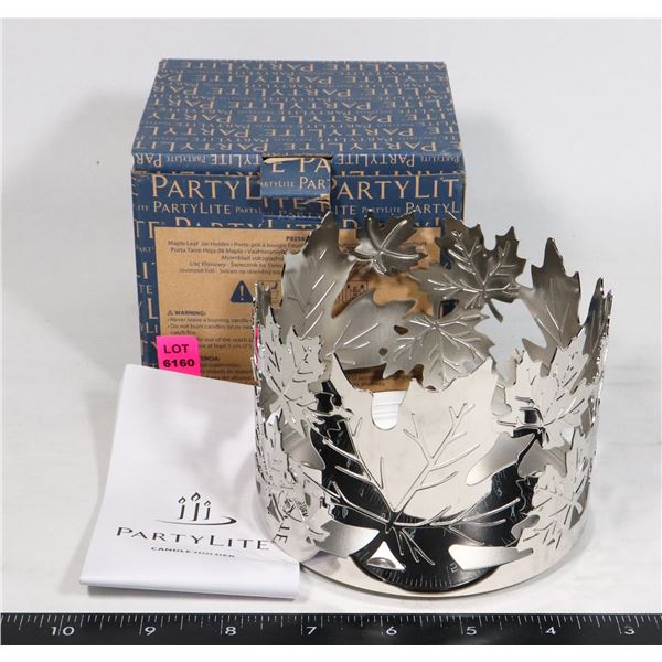 PARTYLITE MAPLE LEAF JAR HOLDER