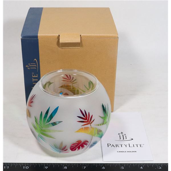 PARTYLITE PALM TEALIGHT HOLDER