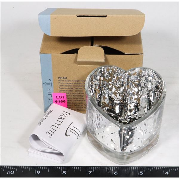 PARTYLITE WARM HEARTS TEALIGHT HOLDER