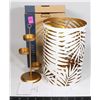 Image 1 : PARTYLITE GILDED PALM HURRICANE