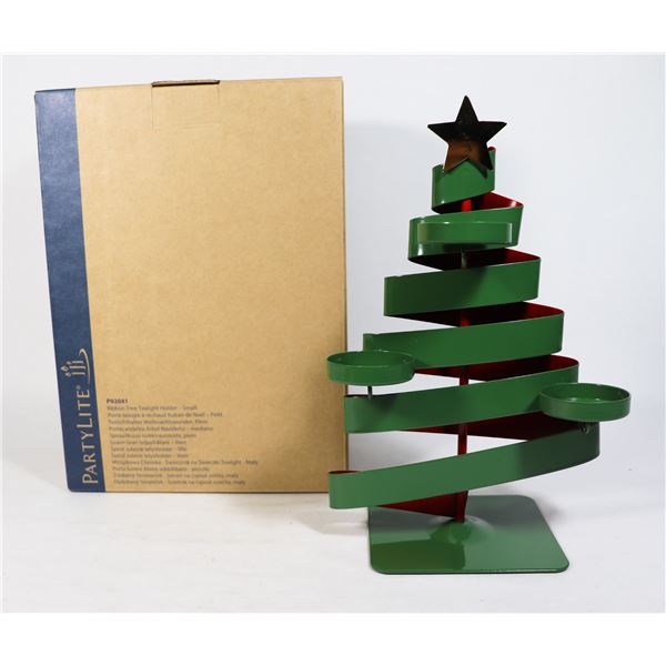 PARTYLITE RIBBON TREE TEALIGHT HOLDER-SMALL