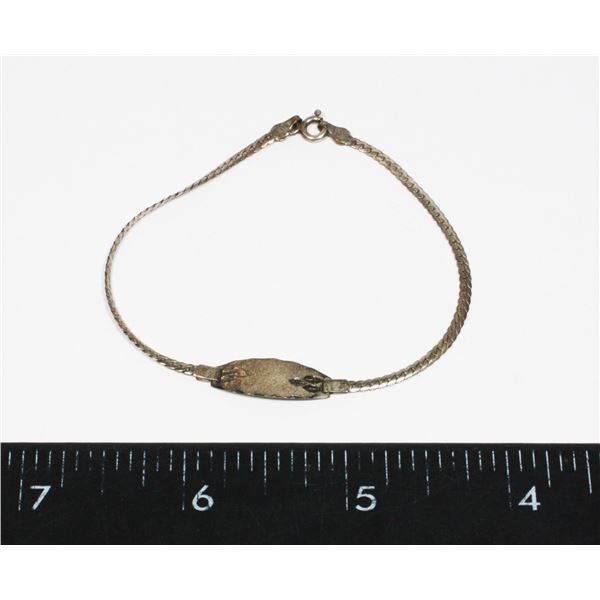STAMPED 925 SILVER BRACELET