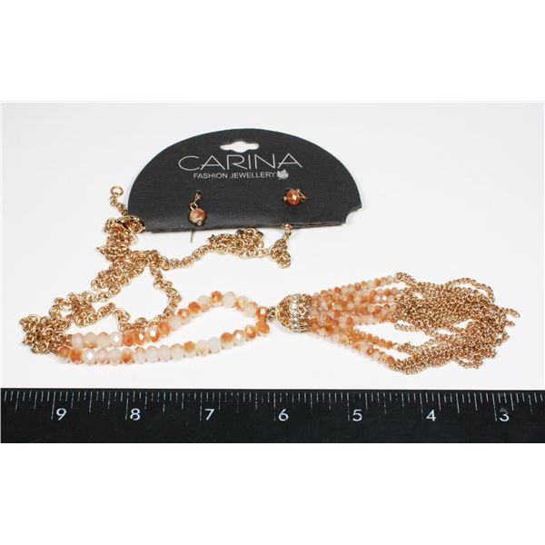 NEW CARINA NECKLACE EARRING SET
