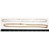 Image 1 : 2 GOLD TONE CHAIN LINK NECKLACES