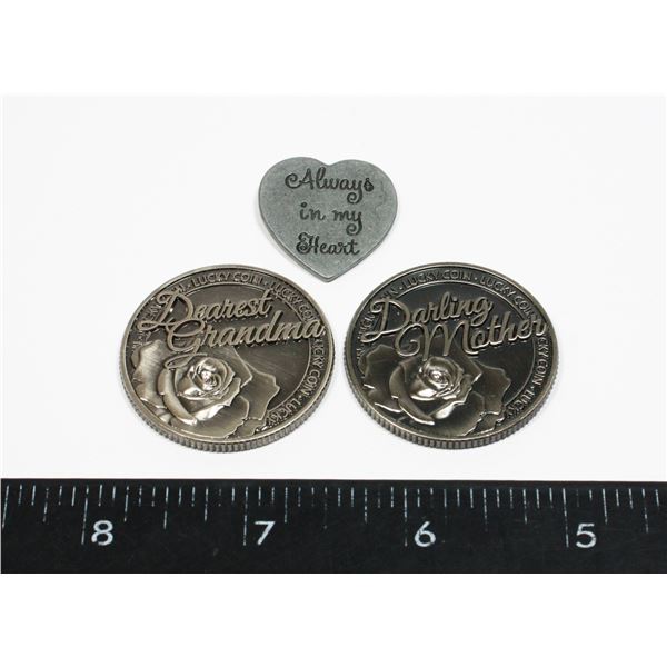 LOT OF FAMILY TOKEN PIECES