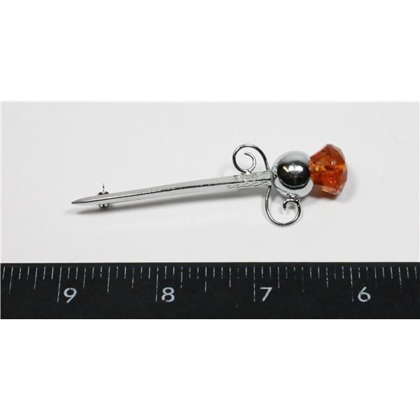 MIZPAH CELTIC 3" SWORD KILT BROOCH