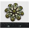Image 1 : VINTAGE STYLE RHINESTONE FLOWER BROOCH