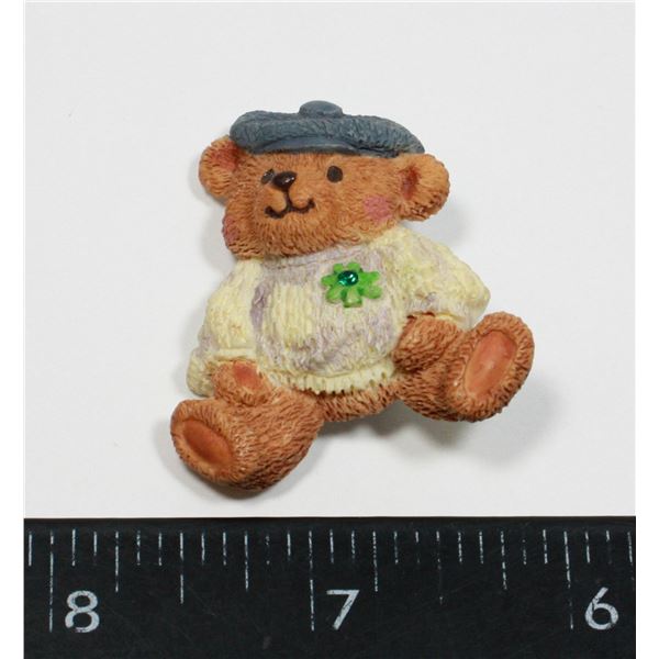 IRISH TEDDY BEAR BROOCH