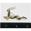 Image 1 : IMPALA BROOCH. RHINESTONE ACCENT EYE