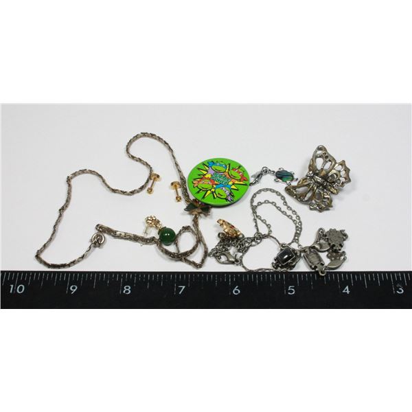 BAG OF JEWELRY FOR REPAIR OR CRAFTING