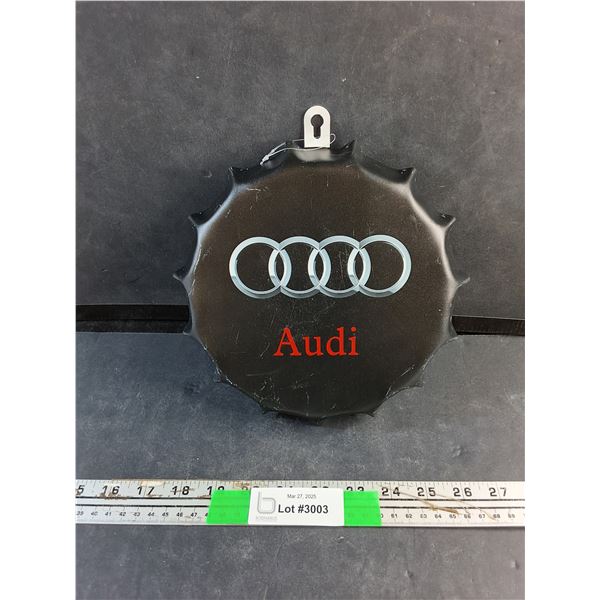 Audi Bottle Cap Sign