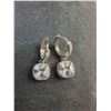 Image 2 : Silver Diamond Earrings