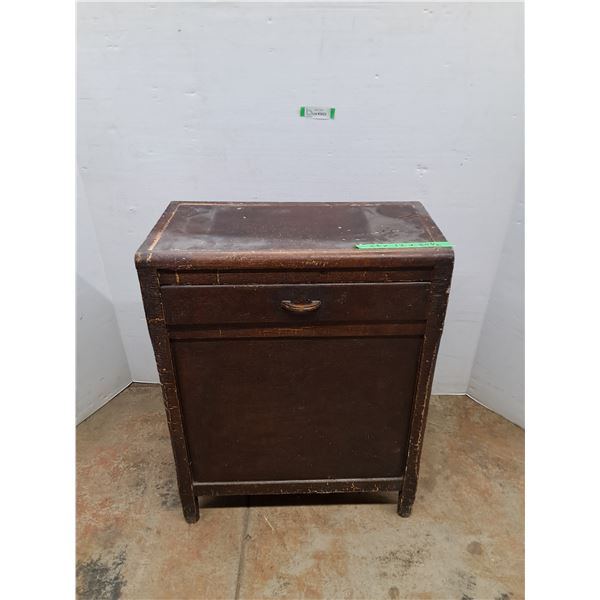 *Vintage Wooden Stand with Drawer