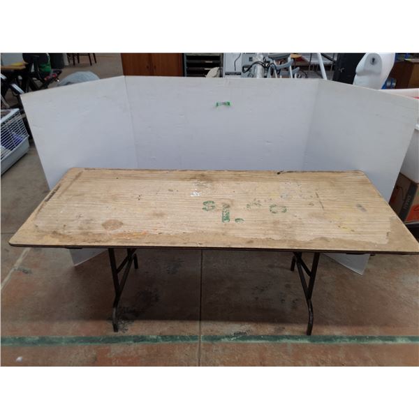 *Folding Table - Wood/Metal