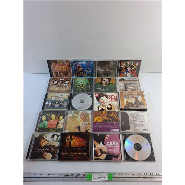 (20) Audio CDs - The Patsy Cline, Reggaeton Kids and Johnny Cash