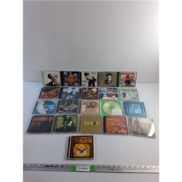 (21) Audio CDs - Pac Man All Stars, Avon and Elvis Presley