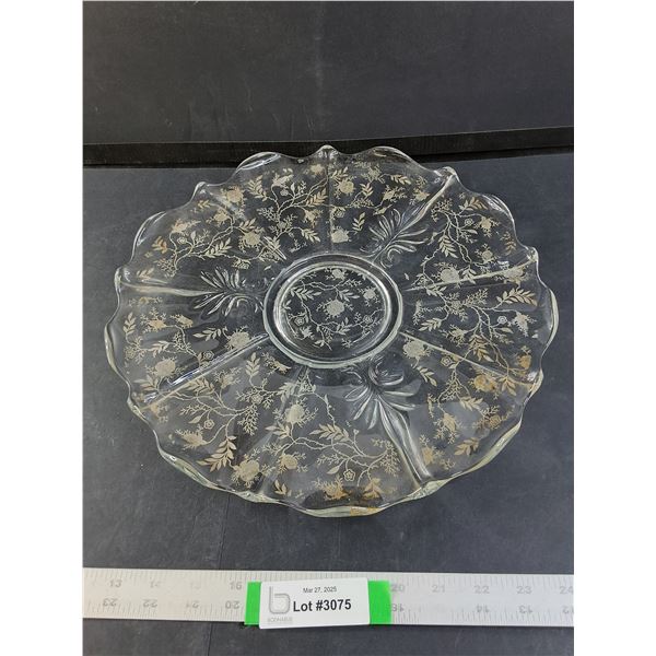 Large 14" Glass Dish