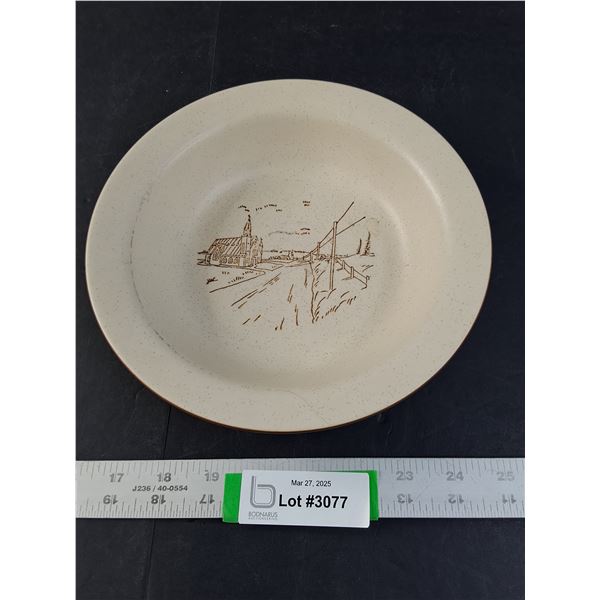 Bowl (8 1/2") With Church Scene