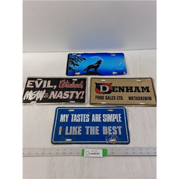 Assorted Different License Plates