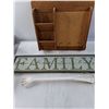 Image 4 : Mail/Message Centre, Corner Shelf, Shoe Horn and Family Sign