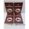 Image 1 : (4) Metal Signs: No Snowmobiles - 8" x 12"