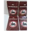 Image 2 : (4) Metal Signs: No Snowmobiles - 8" x 12"