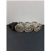 Image 4 : (4) Glass Insulators: Clear & Brown