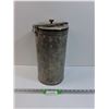 Image 1 : Vintage Metal Insulated Cream Canister - 15" x 8.5"