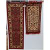 Image 1 : (2) Rugs: 60" x 18" & 18" x 40"