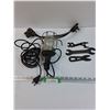 Image 1 : (3) Wrenches (Assorted), Shop Trouble Light - As Is, 220 Amp Plug - As Is