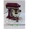 Image 1 : Kitchen Aid Artisan Purple Mixer w/Attachments - Powers On, Some Wear As Pictured, Pickup Preferred