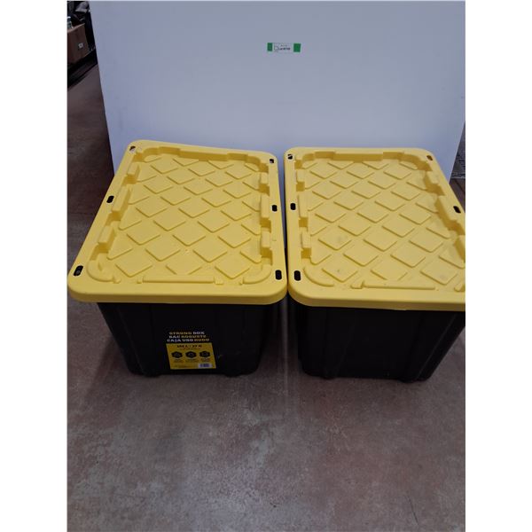 * (2) Storage Totes w/ Lids - 29" x 20" 15.5" - CANNOT SHIP