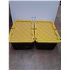 Image 1 : * (2) Storage Totes w/ Lids - 29" x 20" 15.5" - CANNOT SHIP