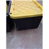 Image 3 : * (2) Storage Totes w/ Lids - 29" x 20" 15.5" - CANNOT SHIP
