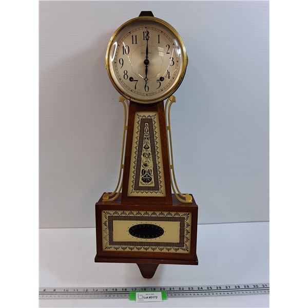 Seth Thomas Banjo Clock - 1930's Era - 26" x 10" x 4"