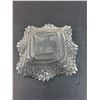 Image 4 : Indiana Glass Diamond Point Ruffled Candy Dish - 7" Diameter