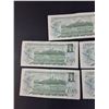 Image 5 : (5) Canadian One Dollar Bills: 1973