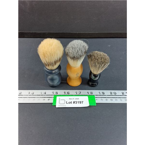 (3) Shaving Brushes