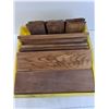 Image 2 : Milk Crate full of 1 Foot Pieces of Tongue and Groove Wood.