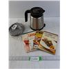 Image 1 : Cook and Drink Books, 50 yards of Clothes Skirting an a Keurig Coffee Carafe