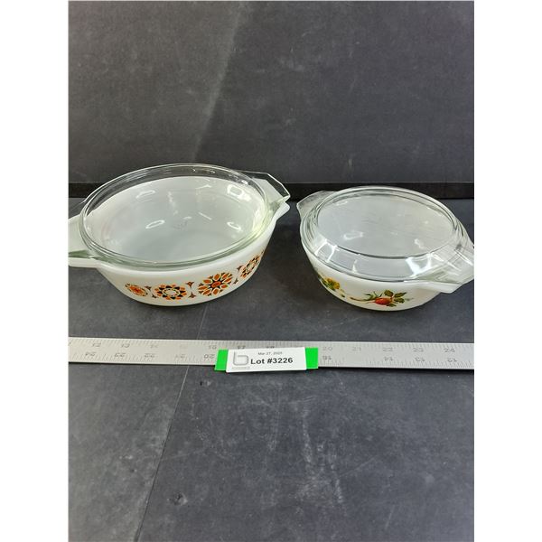 (2) Made in England Casserole Dishes