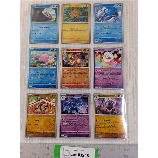 (9) Assorted Rare Pokemon Holograms