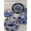 Image 2 : Blue Delft Plates/Wedgewood and One Staffordshire from england