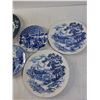 Image 3 : Blue Delft Plates/Wedgewood and One Staffordshire from england