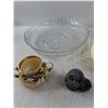 Image 3 : Assorted Glass Dishes , Carving and Small Dish