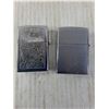 Image 3 : (2) Zippo Lighters and (2) Flints