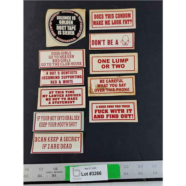 Assorted Biker Stickers