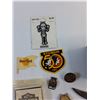 Image 2 : Harley Davidson Thermal Blanket, Motorcycle Folding Knive, Stamper Watch, Sturgis Shirt Pin and Misc