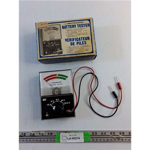 Vintage Micronta Battery Tester