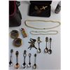 Image 5 : Souvenir Spoons, Black Frost Perfume, Keys, Pearls and Misc